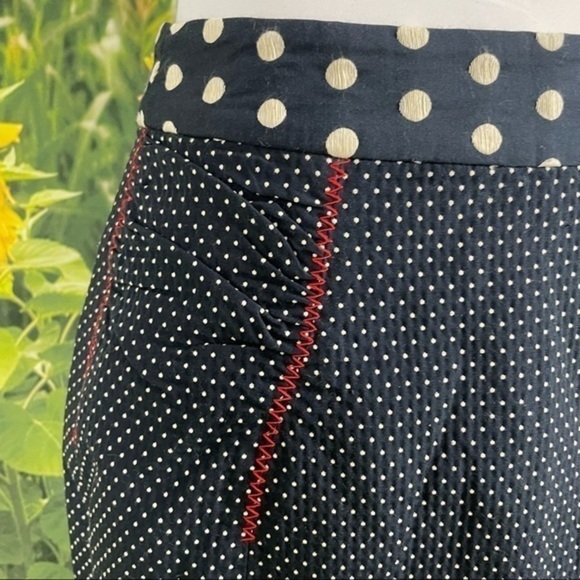 BARASCHI Navy Polka Dot Pencil Skirt 4 - Picture 13 of 16